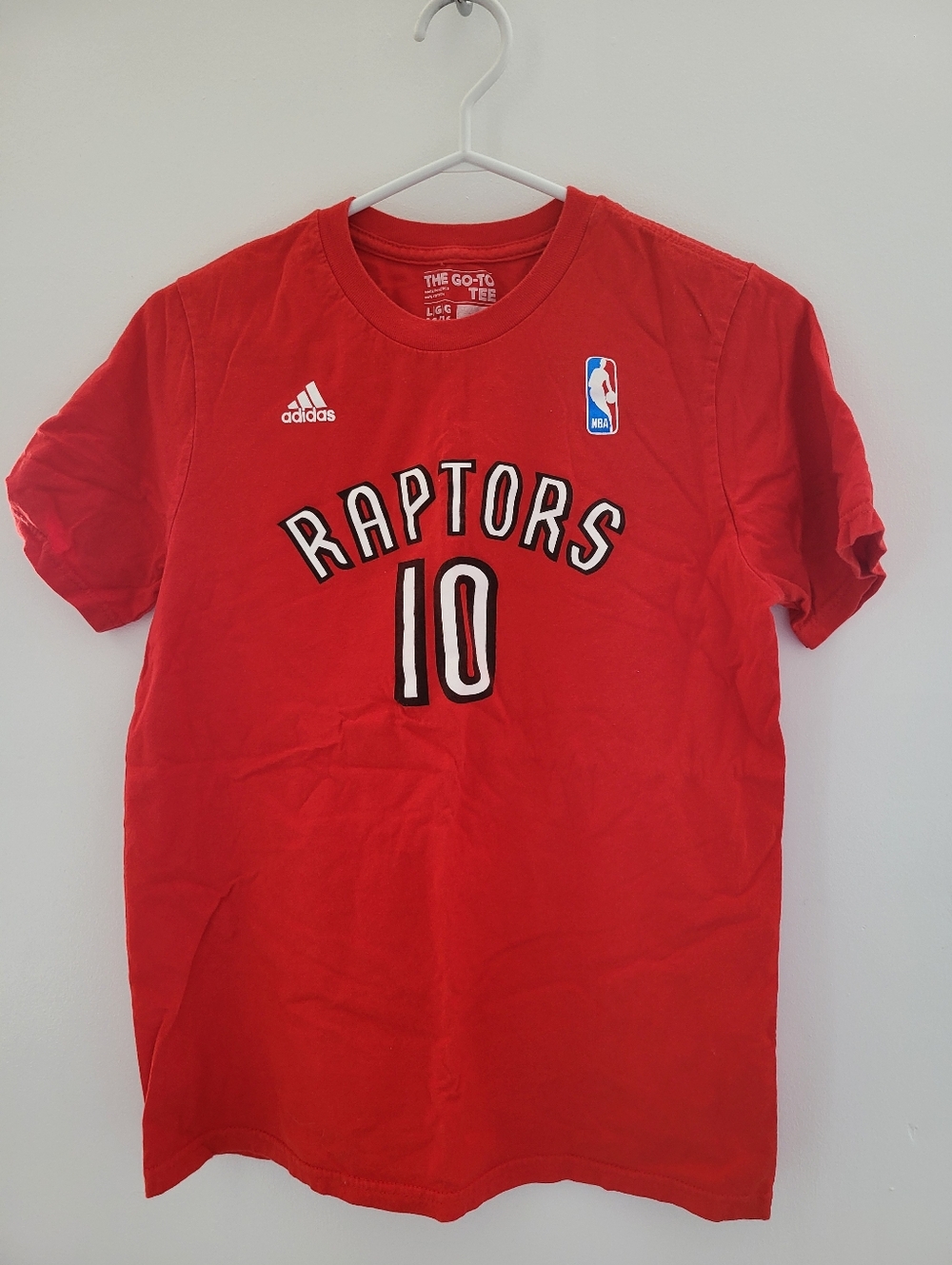 Adidas NBA Raptors Tee Kids Size Large 14/16